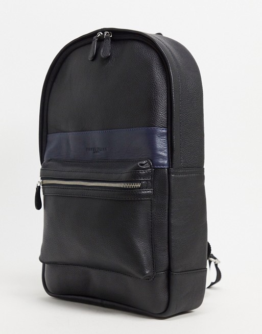 Silver Street colour block leather backpack