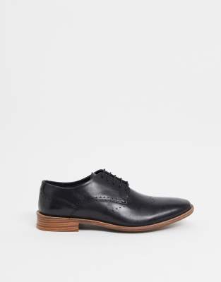 black formal lace up shoes