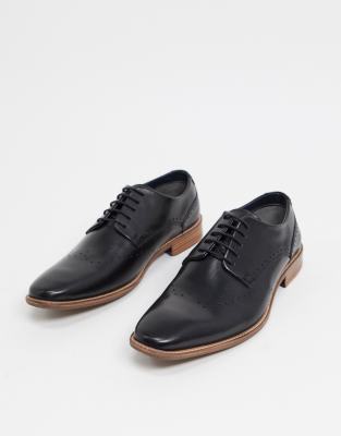 black formal lace up shoes