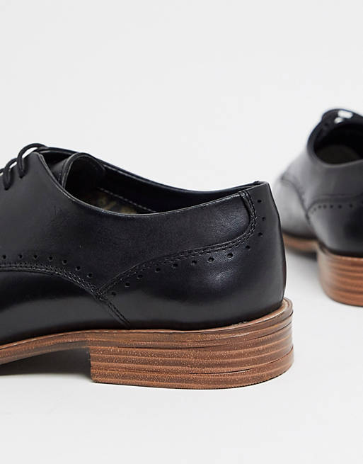 Silver Street London Sächsisch Schwarz Leder Formelle Schuhe 