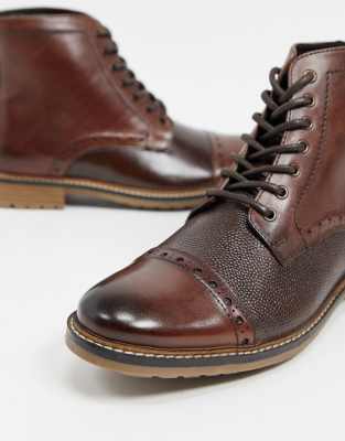 silver lace up brogues
