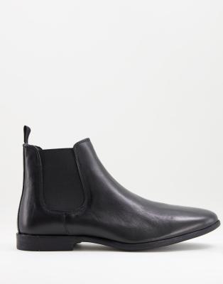 Men's Leather Chelsea Boots – Silver Street London Style With Argyle Detail & Grippy Sole