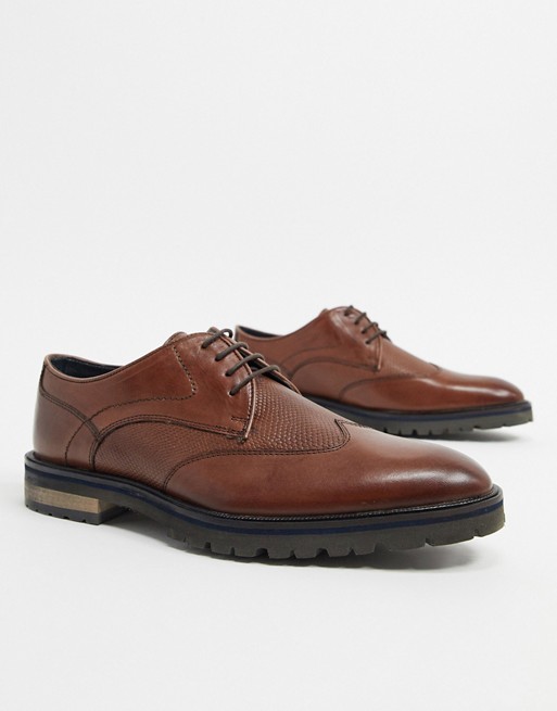 Silver Street leather lace up shoe in brown