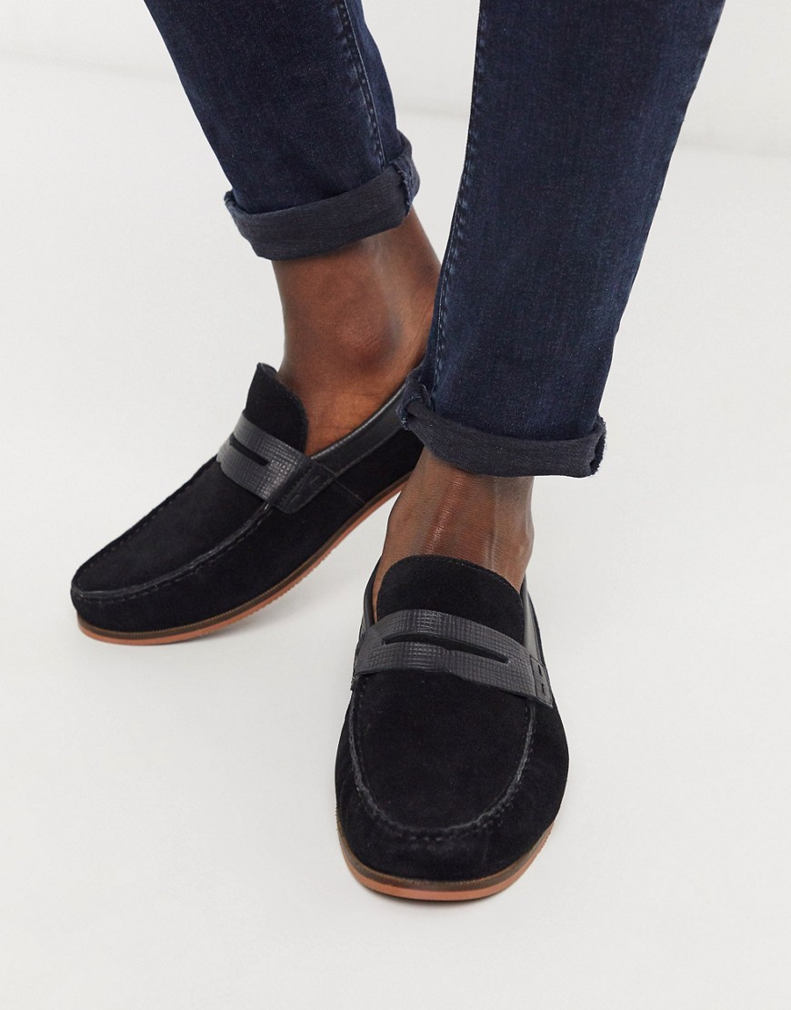 Silver Street smart loafers in black