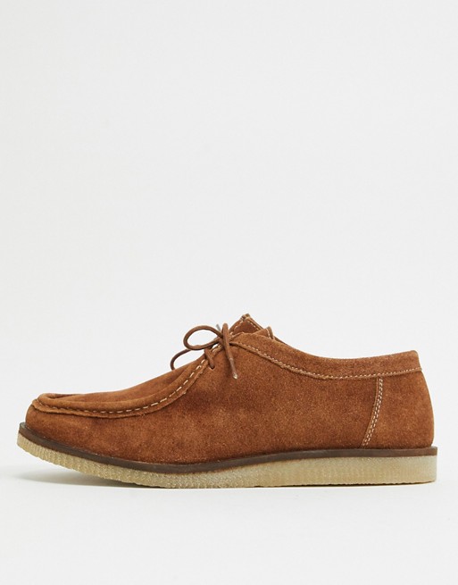 Silver Street suede shoes in tan