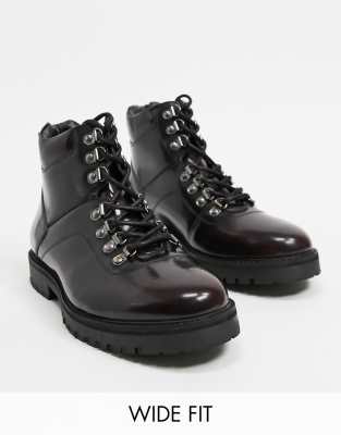 lace up chunky hiker boots