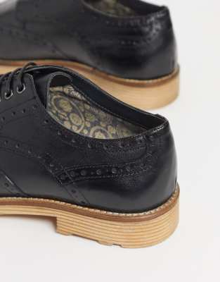 silver lace up brogues