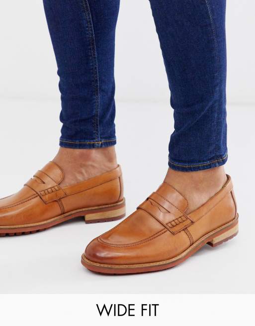 Penny store loafers tan