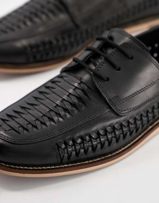 Black store woven shoes