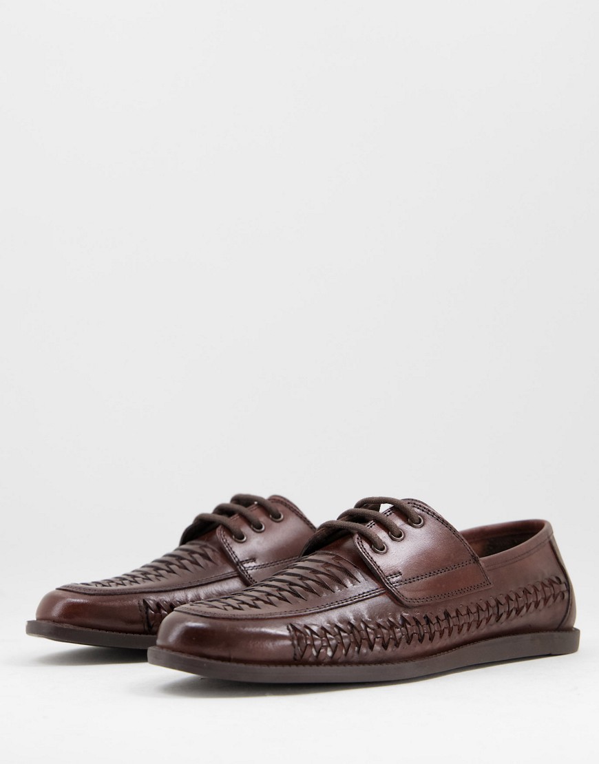 Silver Street woven loafers in brown