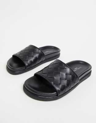 black and silver sliders