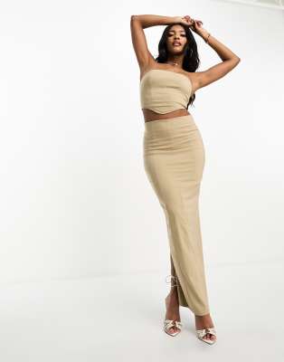 Bodycon beige cheap skirt