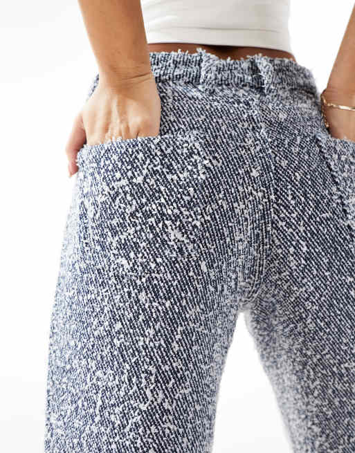 Simmi – Bouclé-Hose mit geradem Schnitt in Jeansblau, Kombiteil, 5 von 5