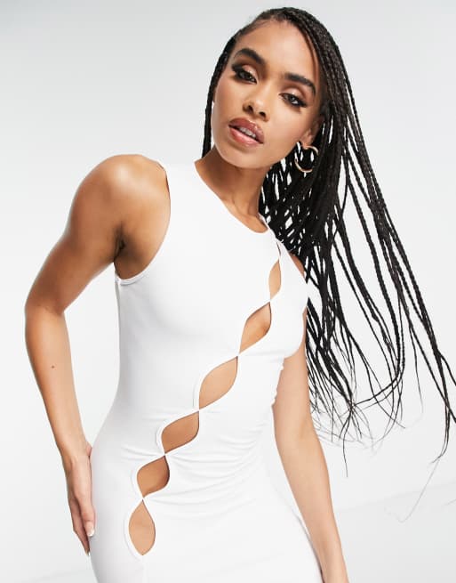 Cut Out Waist Bodycon Dress