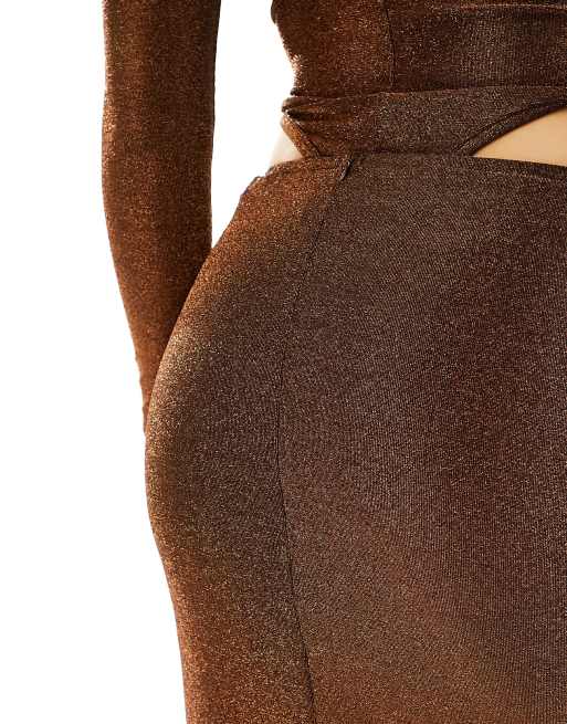 Brown 2024 glitter skirt