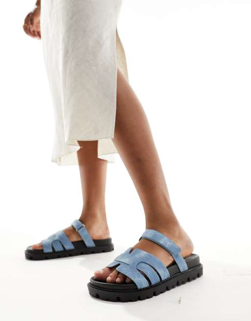 Simmi London – Adelle – Sandalen mit Denim