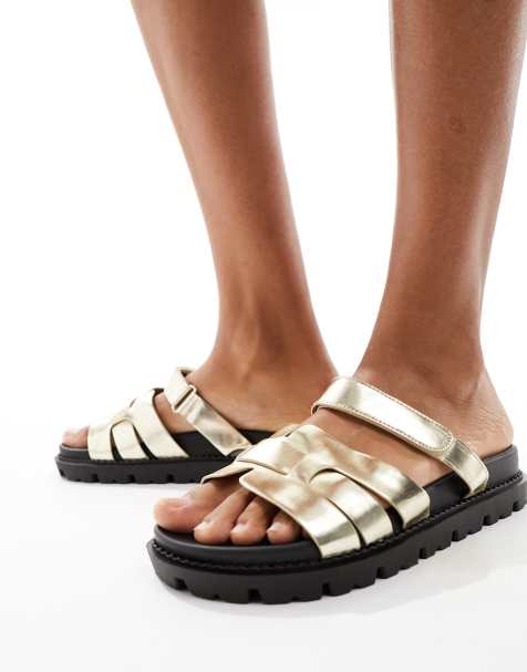SIMMI London Adelle sandals in gold - view 1