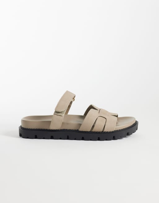 Simmi London – Adelle – Slider-Sandalen in Beige mit dicker Sohle, 2 von 4