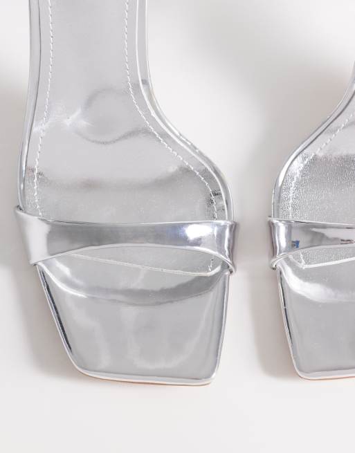 Simmi London – Aeros – Filigrane Sandaletten in Silber, 2 von 4