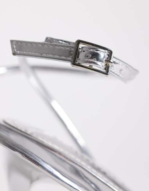 Simmi London – Aeros – Filigrane Sandaletten in Silber, 4 von 4
