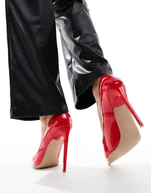 Simmi London Agathia court shoes red patent
