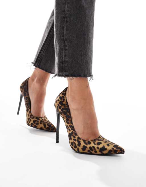 Simmi London - Agathia - Pumps met brede pasvorm in luipaardprint