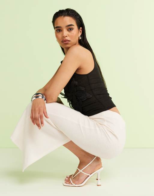Simmi London - Allegra - Hvide sandaler med stropper og hæl, 2 af 4