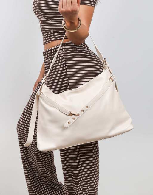 Simmi London Artemis large shoulder bag in stone, 5 of 6