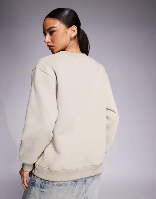 Simmi London Ashby athletics sweatshirt in cashew, 4 of 4