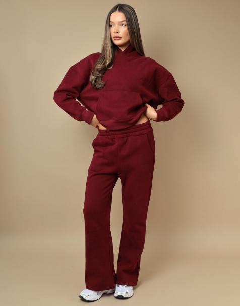 Simmi London Ava simmi studios hoodie in burgundy - view 1