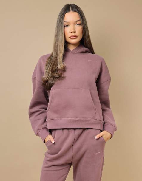 Simmi London Ava simmi studios hoodie in mauve - view 1