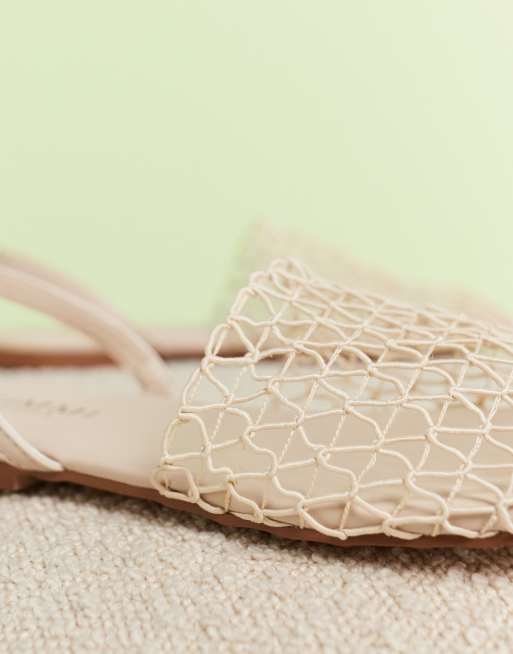Simmi London Avianna mesh shoes in stone, 2 of 4