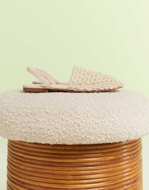 Simmi London Avianna mesh shoes in stone, 4 of 4