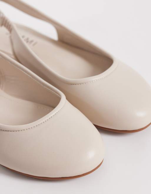 SIMMI London - Avry - Ballerines larges à bride arrière - Taupe, 3 de 4