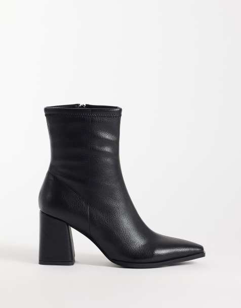 Simmi London Bark block heeled ankle boots in black - view 1