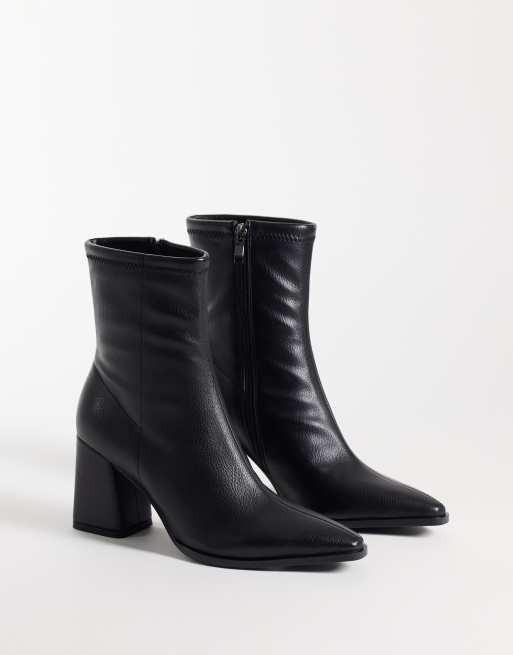 Simmi London Bark block heeled ankle boots in black, 2 of 4