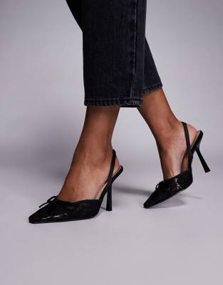 SIMMI London - Bebee - Chaussures à talon en dentelle - Noir