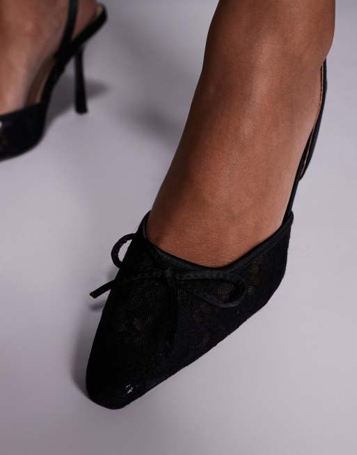 SIMMI London - Bebee - Chaussures à talon en dentelle - Noir, 2 de 4