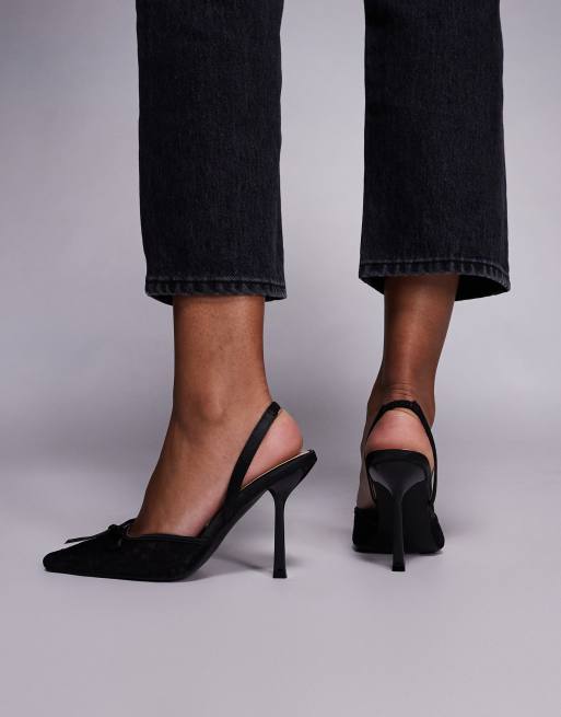 SIMMI London - Bebee - Chaussures à talon en dentelle - Noir, 3 de 4