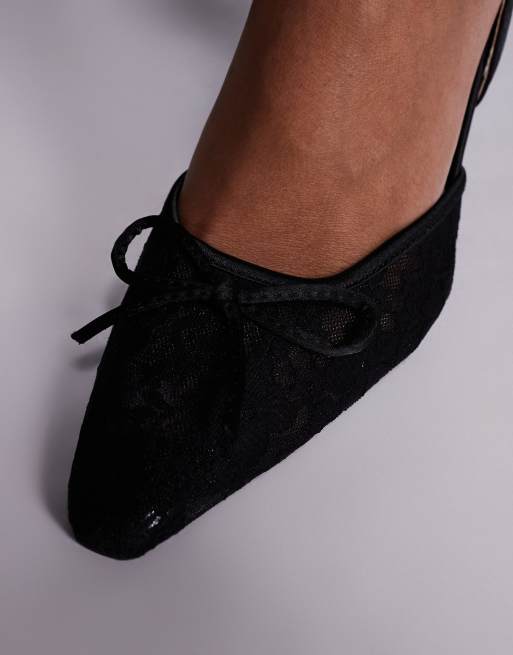 Simmi London Bebee heeled shoes in black lace, 4 of 4