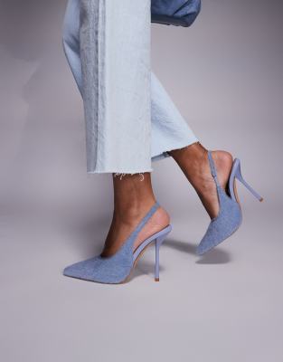 Simmi Shoes Simmi London Bexley Heeled Pumps In Blue
