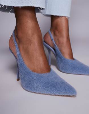 Simmi Shoes Simmi London Bexley Heeled Pumps In Blue