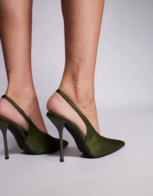 Simmi Wide Fit Simmi London Bexley Wide Fit Heeled Pumps In Gray