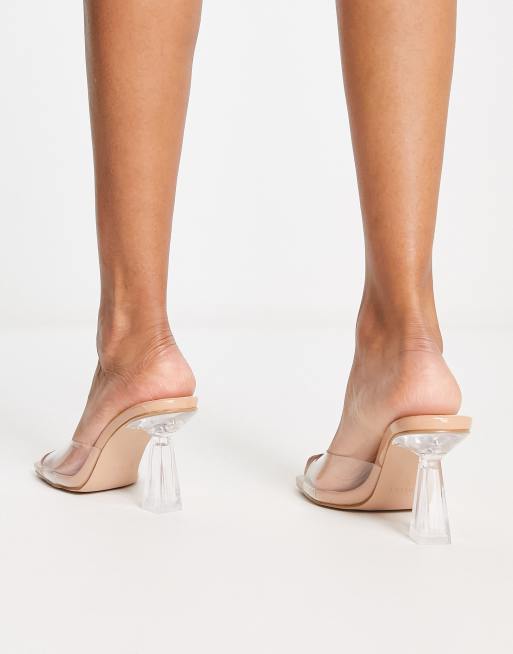 Simmi London Caelina Mules talon Transparent ASOS