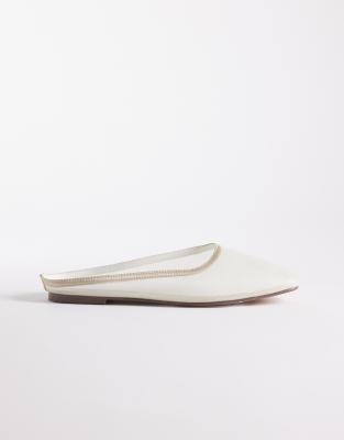 Simmi Shoes Simmi London Carly Flat Mules In White
