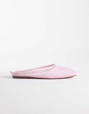 Simmi Shoes Simmi London Carly Flat Mules In Pink