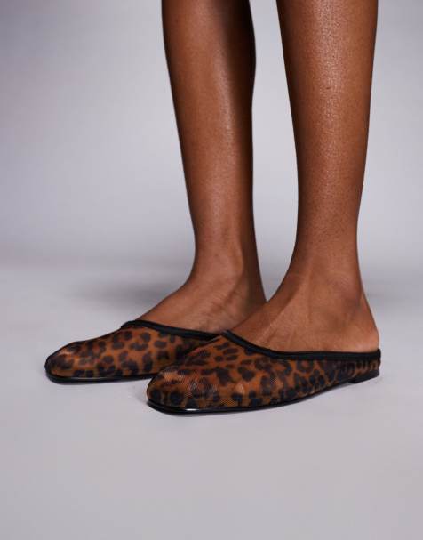 SIMMI London - Carly - Mules en tulle à imprimé léopard - view 1
