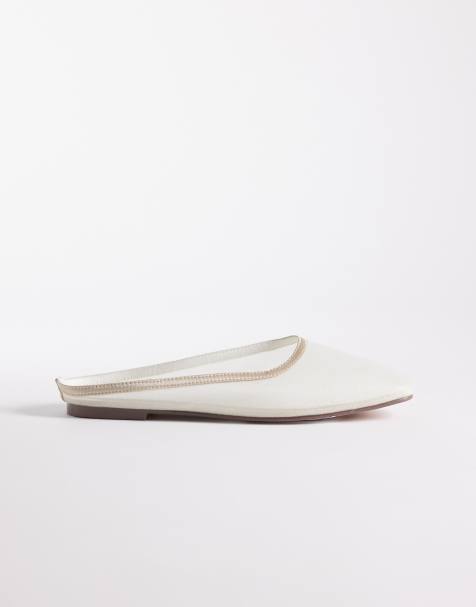 SIMMI London - Carly - Mules en tulle - Blanc cassé - view 1