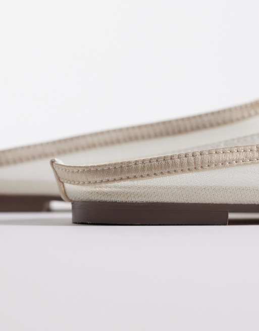 Simmi London - Carly - Råhvide mules i mesh, 3 af 4