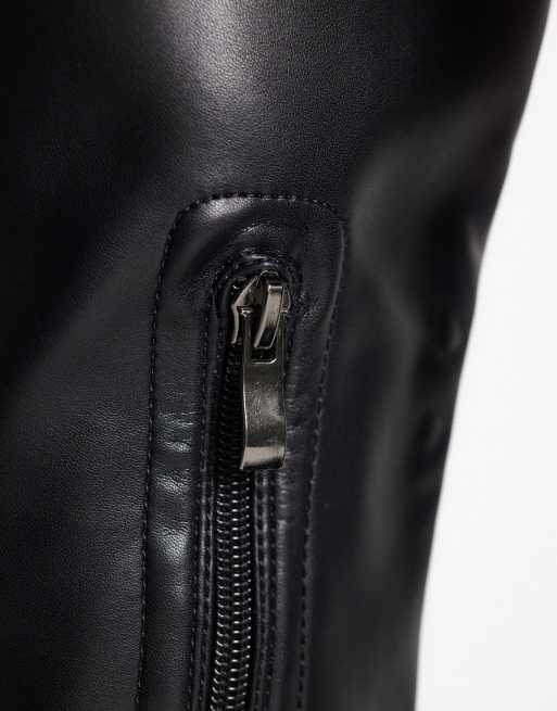 Simmi London Casey heeled sock knee boots in black, 3 of 4